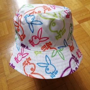 Playboy White Bucket Hat NWT
